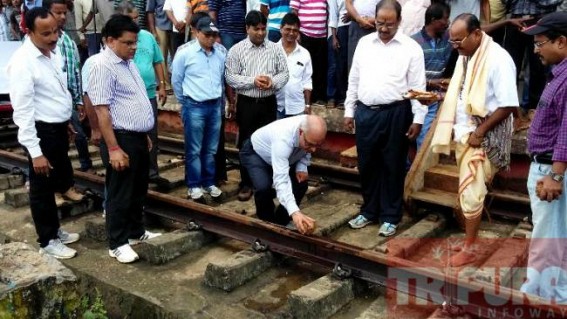 Trolley trial run conducted at Agartala-Kumarghat BG railway track